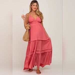 Elegant Pink Maxi Dress